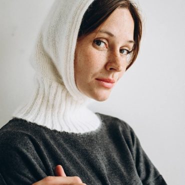 Handmade Angora Knitted Hood: Chunky Winter Neck Warmer